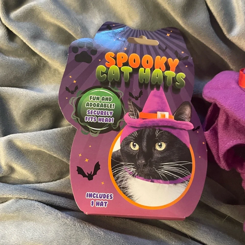 NWOT Halloween pet cat witches hat